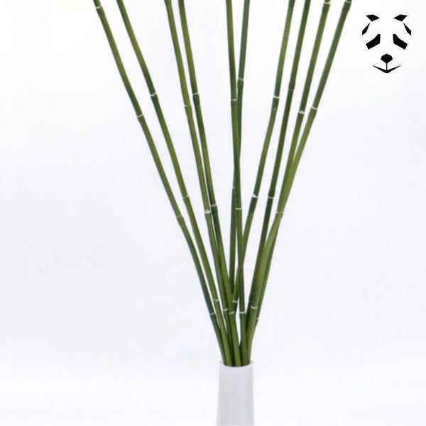 Cannes de bambou vert artificiel